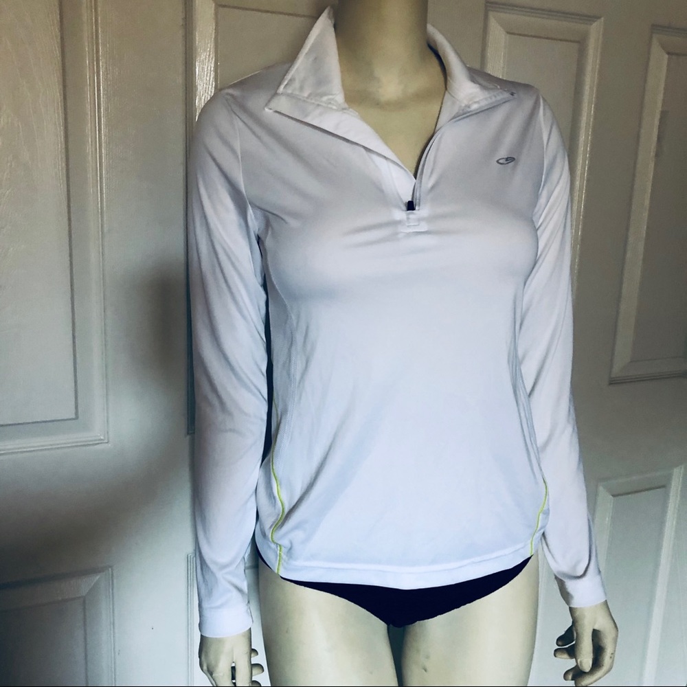 Champion Women White RASHGUARD LONG SLEEVED SHIRT